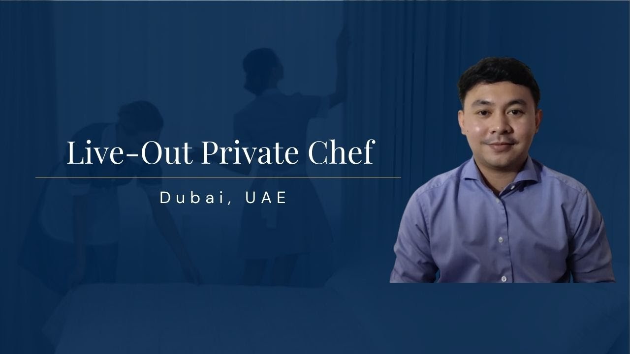 Full-Time Live-Out Private Chef (M/F) job in Dubai, UAE