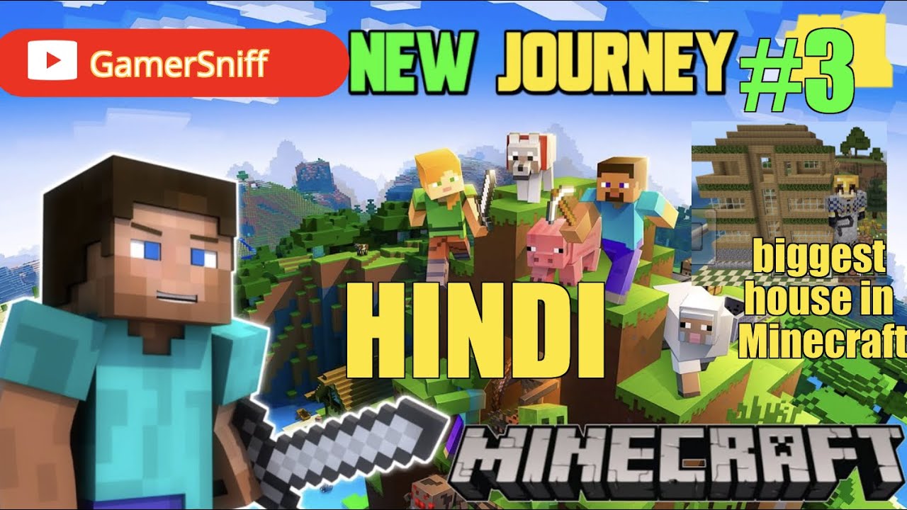 Minecraft Pe Survival series in Hindi | I made biggest survival house ...