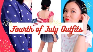4TH OF JULY LOOKBOOK | 7 stylish and easy Fourth of July outfit ideas (at home & outdoorsy)