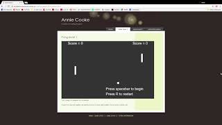 Level 1 - js Pong game Profile