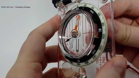 Setting the declination of a Silva-Suunto compass-clinometer