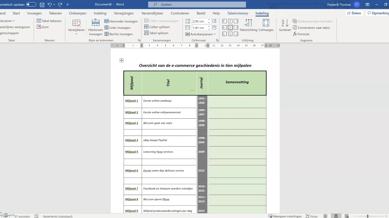 MS Word kolommen en rijen invoegen, verwijderen, samenvoegen en splitsen YouTube MS Word kolommen en rijen invoegen, verwijderen, samenvoegen en splitsen YouTube