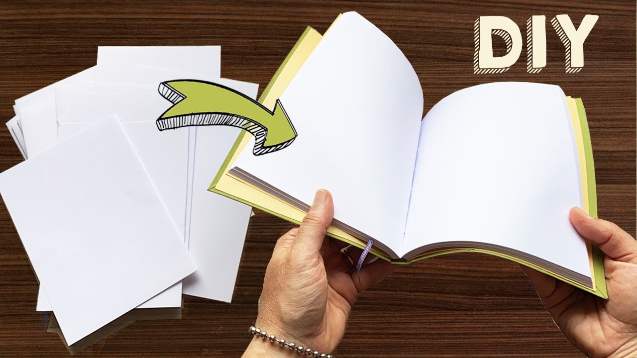 DIY Moleskine Style NOTEBOOK SINGLE SHEET Bookbinding NO Stitching DIY Moleskine Style NOTEBOOK SINGLE SHEET Bookbinding NO Stitching