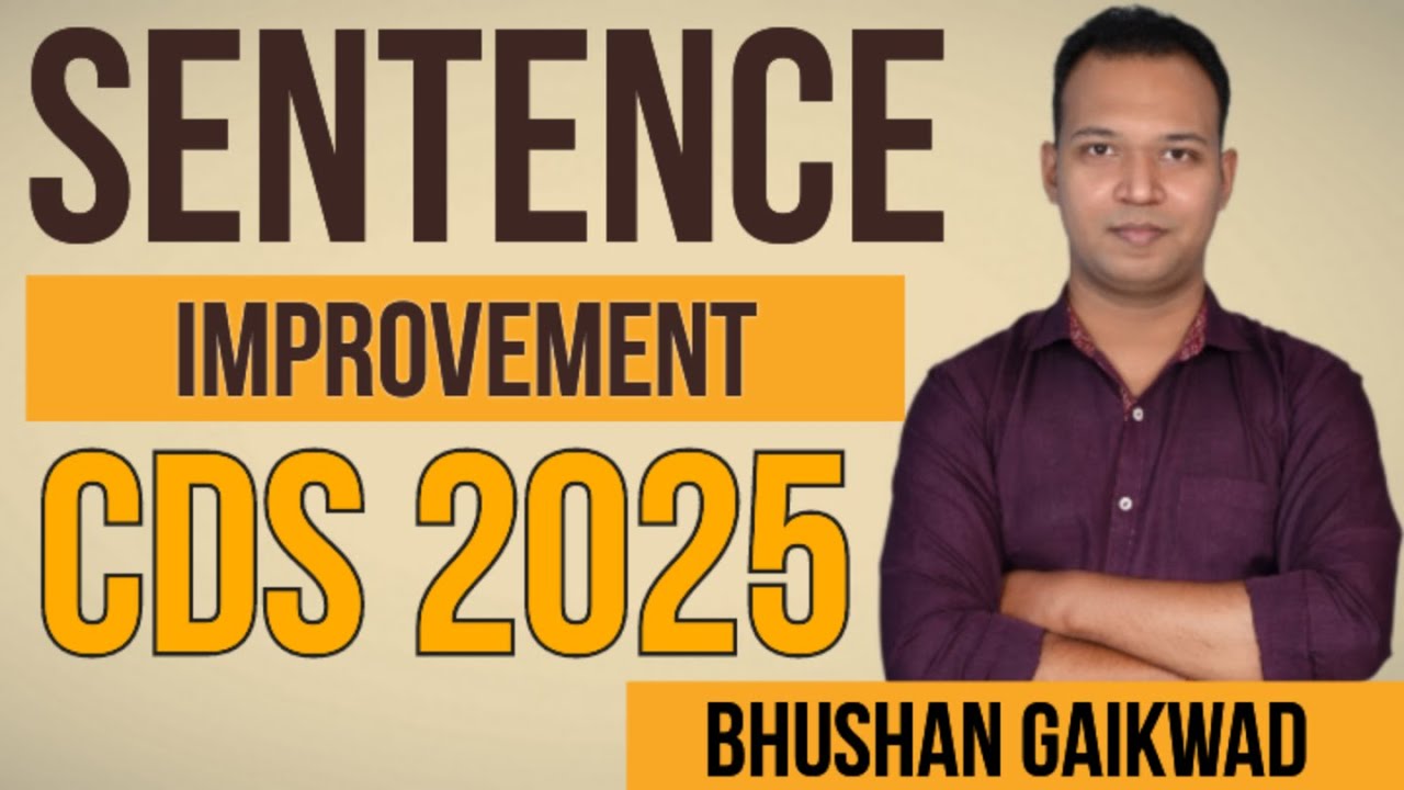 SENTENCE IMPROVEMENT FOR CDS EXAM | SENTENCE IMPROVEMENT IN ENGLISH FOR ...