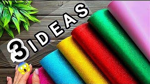 3 very beautiful Glitter paper crafts ♻️