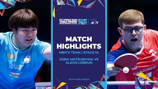 Sora Matsushima vs Alexis Lebrun | MT - Groups | #ITTFWorlds2026