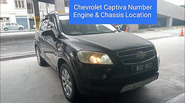 Où trouver le code moteur de ma Chevrolet Captiva