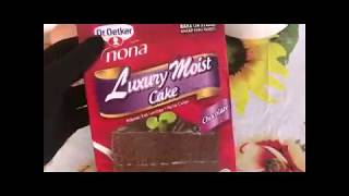 #dr oetkar #moist #cake #ingredients you need vegetable oil 150ml
water 100ml eggs 3 one packet dr.oetkar luxury moist cake ( halal )
preheat oven to 180 c' ...