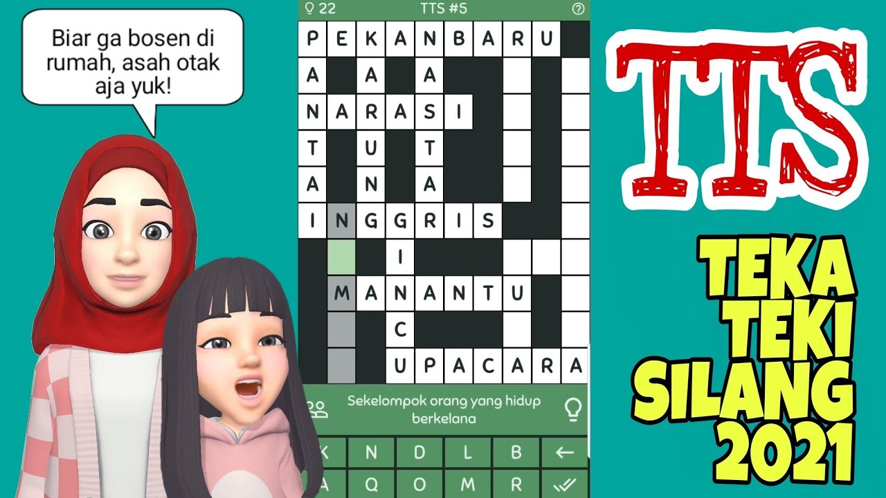 TEKA TEKI SILANG TTS 2021 | TEKA TEKI SILANG GAME level 1 2 3 4 5 | Teka  Teki Terbaru