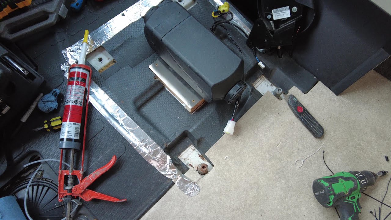 Peugeot Boxer - Under Drivers Seat, Diesel Heater Install