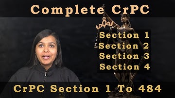 CrPC Chapter 1 - CrPC Definitions | CrPC  Commencement