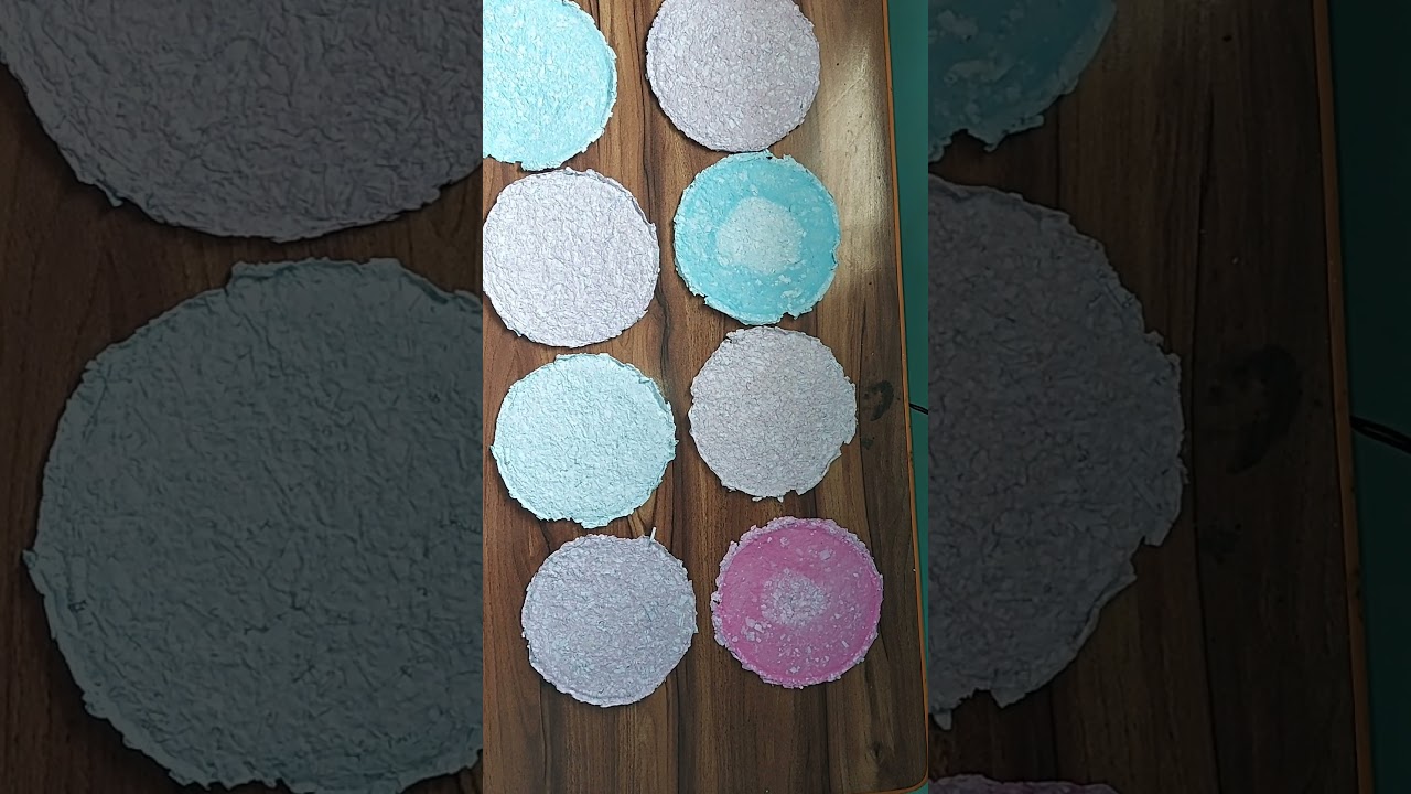 Handmade paper without a Blender 