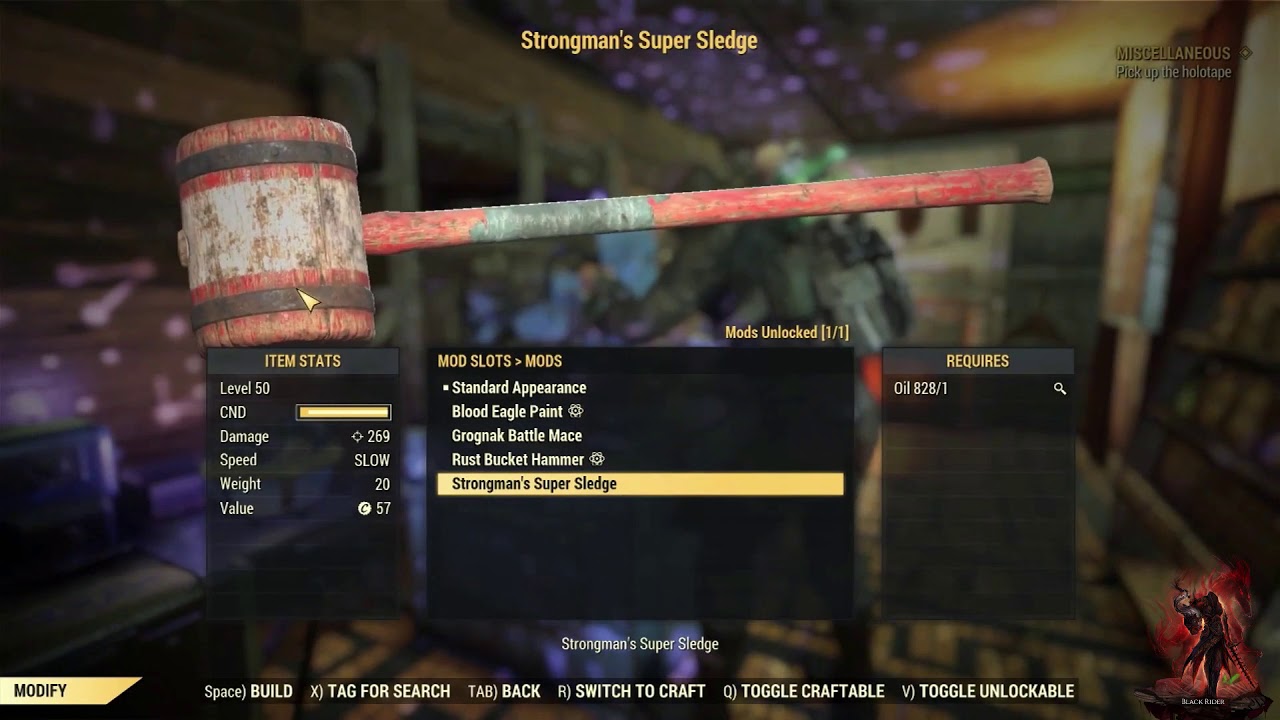 FALLOUT 76 Strongman Super Sledge Paint YouTube