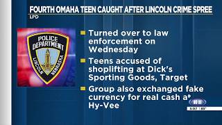 Fourth suspect arrested in Lincoln teen theft and fraud spree