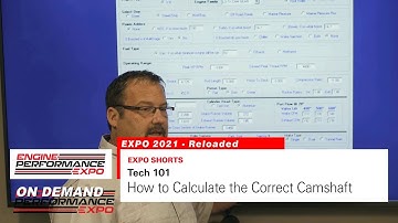 Camshaft Selection (2021 Short)