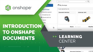 Celebrity Introduction to Onshape Documents | Introduction to Parametric Feature-Based CAD Profile