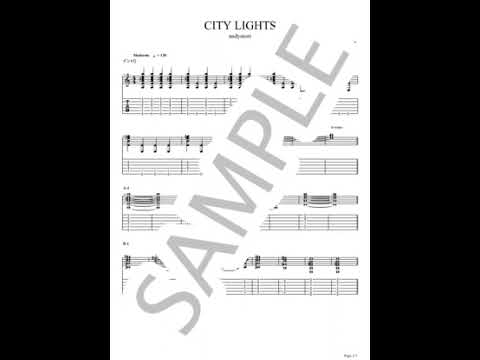 CITY LIGHTS【Guitar TAB / perfectly copy】 - andymori