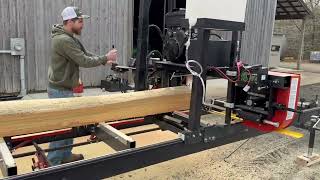 NEW Partially Hydraulic Sawmill In MD - TimberKing 1400