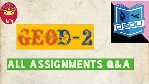 #GEOD-2 All assignment Q & A in one video