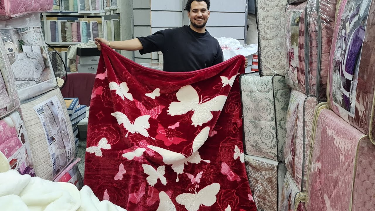 و اخيرا عرفت ارخص مكتب مفروشات في العتبة القطاعي بسعر الجملة💥بطاطين لحفة ملايات مفارش الشحن مجانا