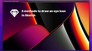 Sketch - 5 methods to design an eye icon (and use it)