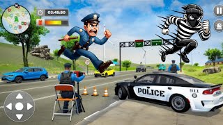 #policegame Police car chase simulator 3d 🚨 police game video 🚔 cop car game 👮‍♀️ android gameplay  screenshot 3