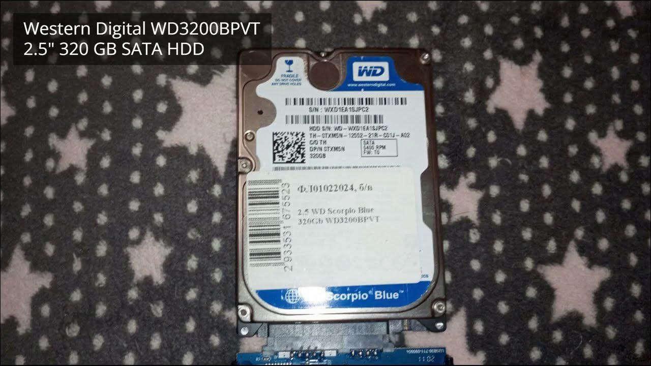 Western Digital WD3200BPVT (WD Scorpio Blue) Spin Up/Down - YouTube
