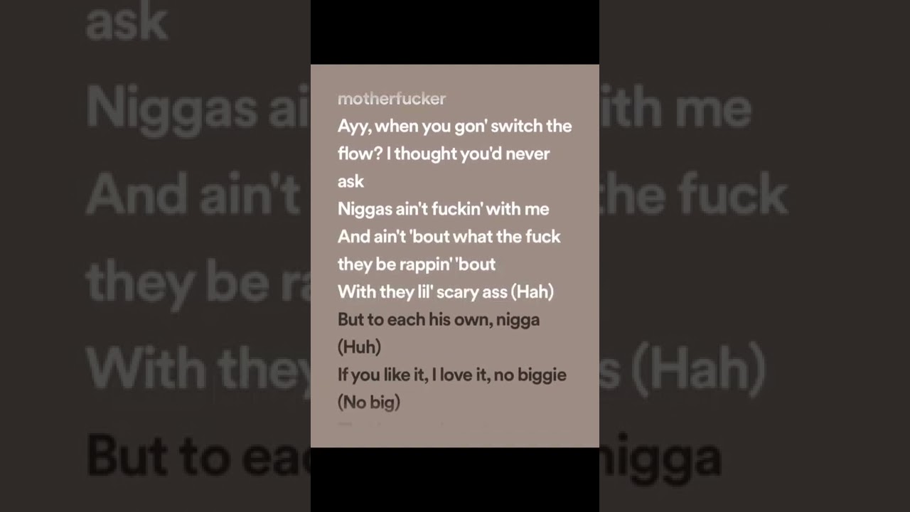 Dababy - bop(Lyrics spotify version)