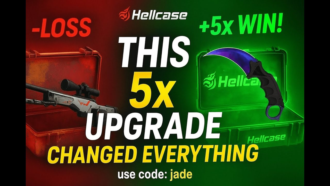 This 5x UPGRADE Changed Everything on Hellcase! use code:jade