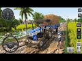 Swaraj 744 Fully Loaded Tractor Vs Extreme Muddy Village Road | BUSSID Gameplay