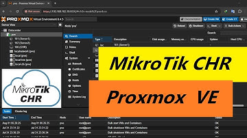 การติดตั้ง MikroTik CHR VM บน Proxmox VE เพื่อใช้ในการ Manage VM/Container บน Proxmox VE