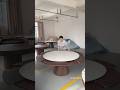 tavolo tondo allungablile / tavoli rotondi allungabili. Circular extending dining table #tavoli