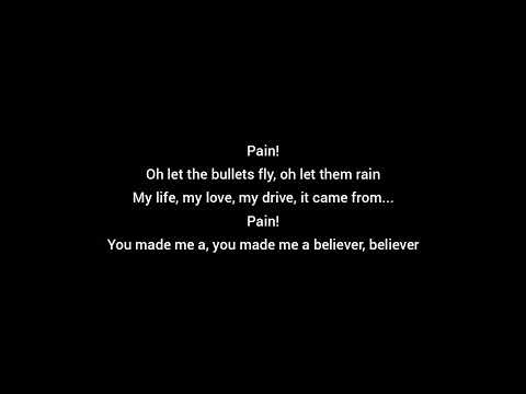 'Imagine Dragons' - 'Believer' ( lyrics )