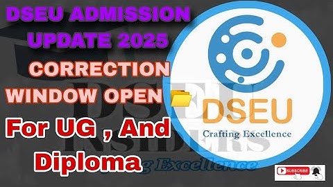 How to edit Dseu form ✓ Correction window opened 2025 | UG & Diploma students #dseu2025 #dseuinsider