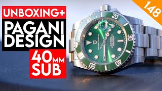 Finally the 40mm Sub from Pagani Design! $80 gets you ceramic, sapphire, NH35 & more! PD1661 Review