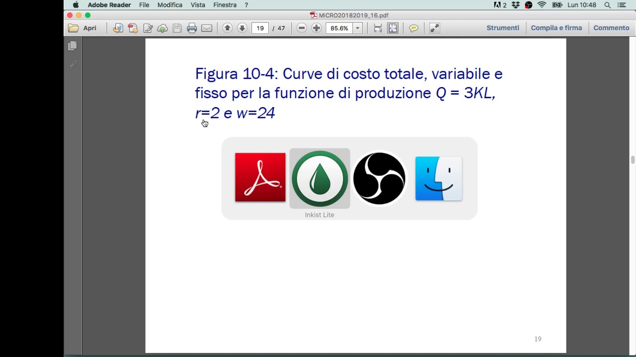Lezione 16.5: Costi fissi, variabili, medi e marginali (I)