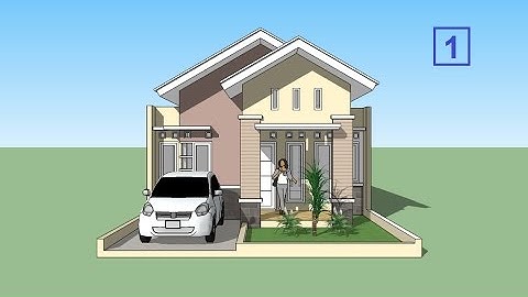 Sketchup house minimalis design Part 1