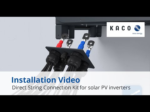 Direct interconnection of modules with string inverters in PV systems with decentralized design