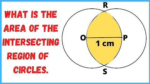 |39|Find the area of intersecting region of Two congruent Circles|. #circles #maths #pbmaths