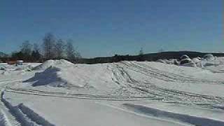 snowmobile jump in edsbyn