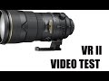 Nikon 300mm 2.8 vr ii video test hand held and on monopod