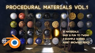 Awesome Procedural Materials Pack for Blender