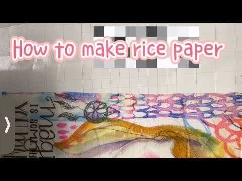 How to make rice paper at home #junkjournal #papercraft # ...