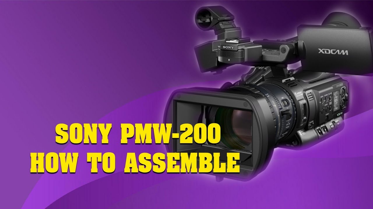 SONY PMW200 // how to change lcd set YouTube
