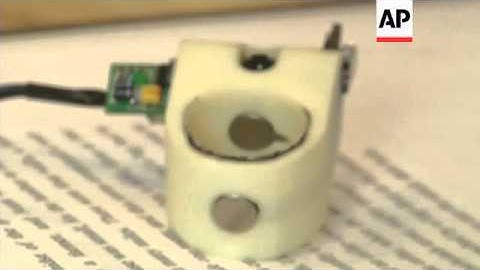 The prototype FingerReader is essentially a ring a user wears on their index finger. It has a small