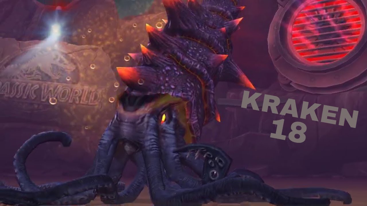 NEW KRAKEN 18! Jurassic World - The Game #4