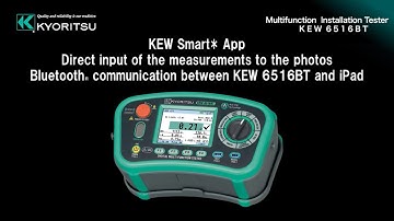 KEW Smart and 6516BT Tutorial