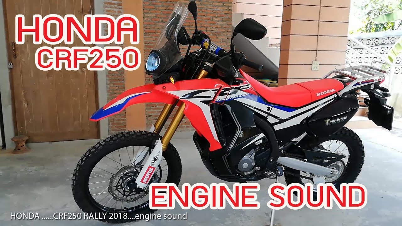 Honda Crf250 Rally 18 Engine Sound Youtube