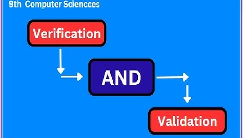 Verification and Validation  | 9th Computer | C Language.