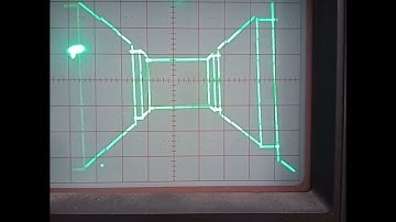 MAZE game with vector graphics on an oscilloscope.